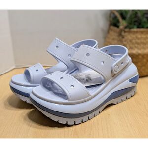 CROCS Dreamscape Blue Mega Crush Two Strap Platform Sandals Women's Size 9 NWT